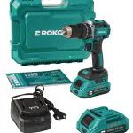 Профессиональная ударная дрель-шуруповерт Rokodil Twist 3 Pro, 21 В, 80 Нм, 2 АКБ